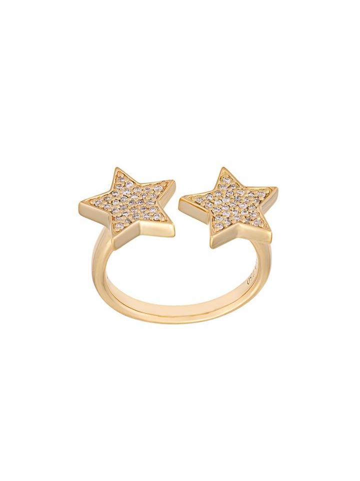 Alinka 'stasia' Diamond Double Star Ring, Women's, Size: K 1/2, Metallic
