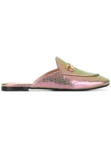 Pretty Ballerinas Round Toe Slippers - Metallic
