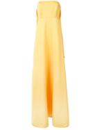 Zac Zac Posen Tegan Strapless Dress, Women's, Size: 4, Yellow/orange, Triacetate/polyester