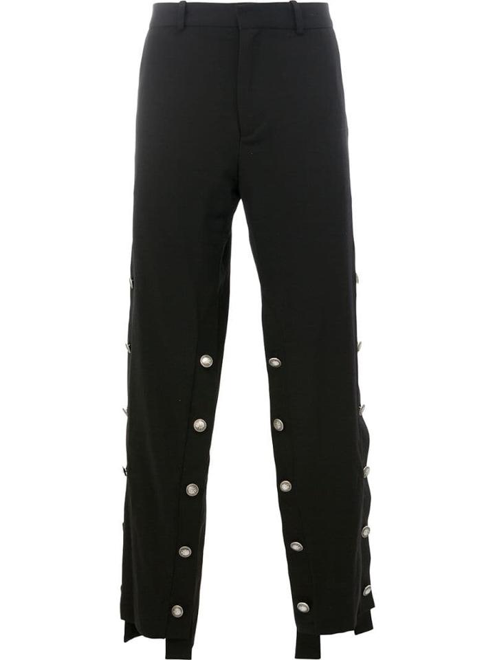 Y/project Embellished Wide-leg Trousers - Black