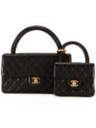 Chanel Vintage Cc Two-in-one Bag Set - Black
