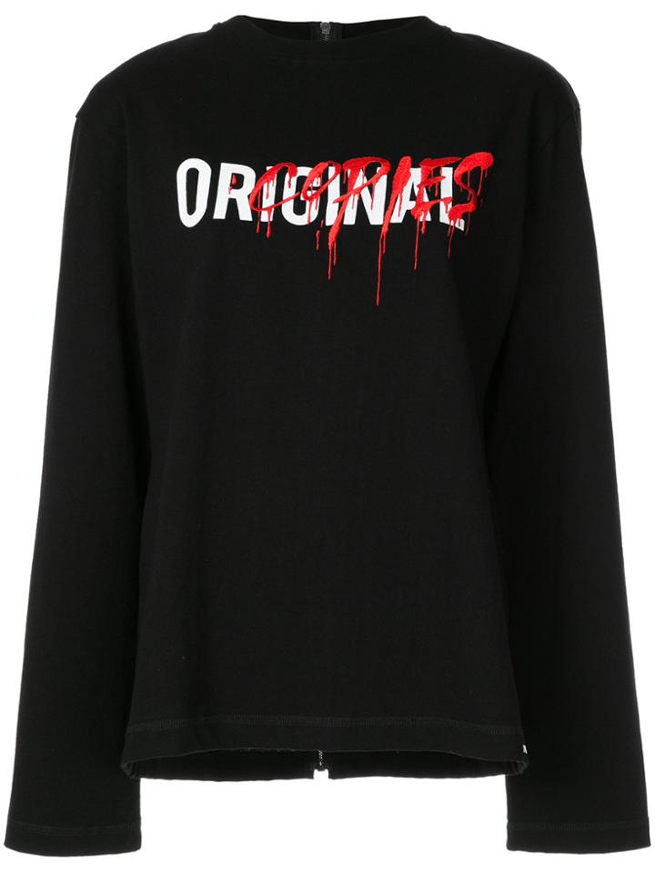 Christian Dada Original Copies Sweatshirt - Black