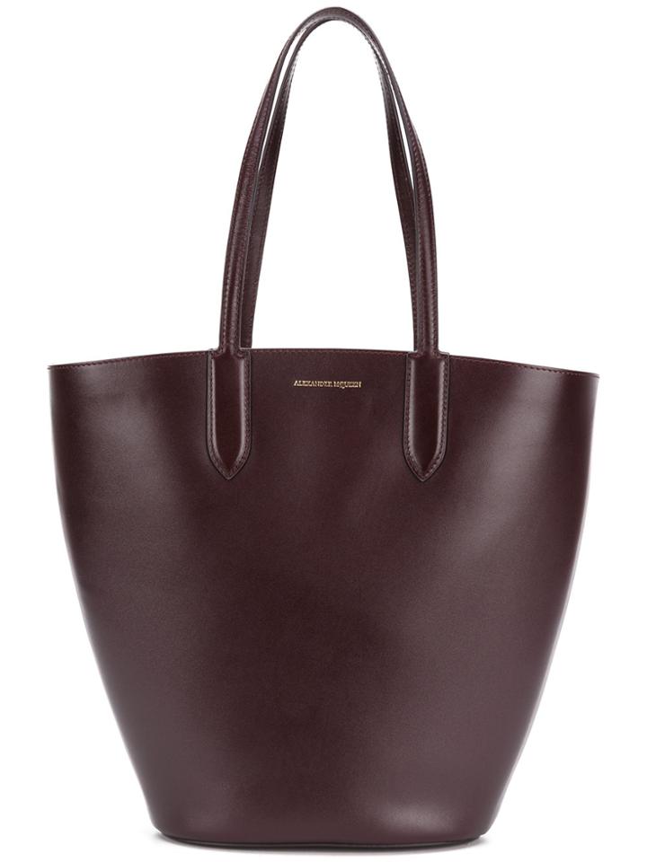 Alexander Mcqueen Bucket Tote - Brown