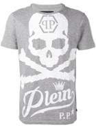 Philipp Plein Airline T-shirt, Men's, Size: Small, Grey, Cotton