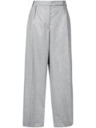 Carven Wide Leg Trousers, Women's, Size: 40, Grey, Viscose/virgin Wool
