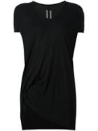 Rick Owens Scoop Neck T-shirt, Women's, Size: 42, Black, Silk/viscose