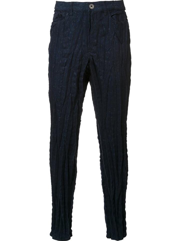 Issey Miyake Stretch Textured Skinny Trousers