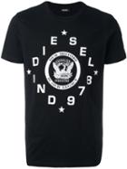 Diesel 't-diego-he' T-shirt, Men's, Size: Large, Black, Cotton