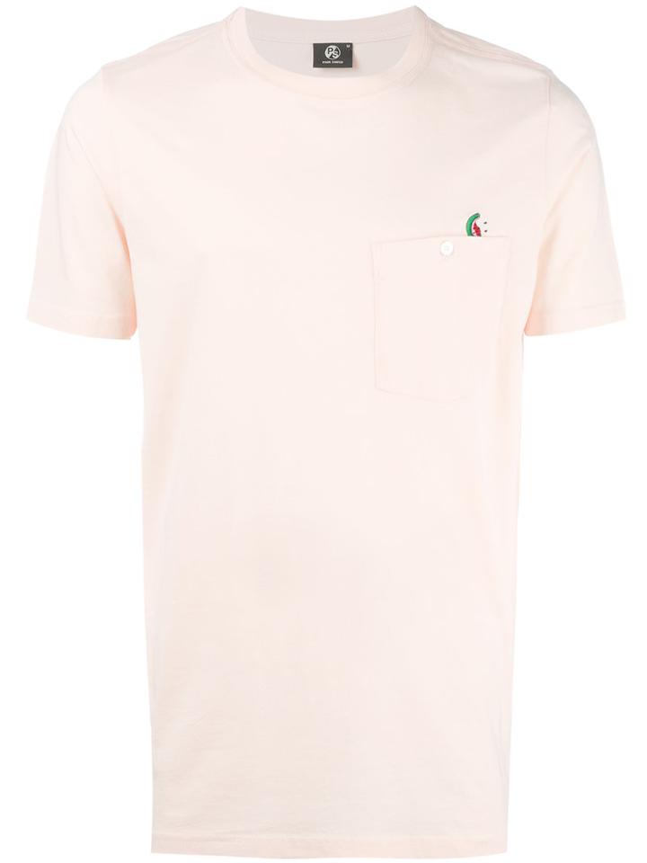 Ps By Paul Smith Watermelon Pocket T-shirt, Men's, Size: Medium, Pink/purple, Cotton