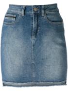 Calvin Klein Jeans High-waisted Denim Skirt, Women's, Size: 27, Blue, Cotton/polyester/spandex/elastane