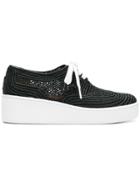 Robert Clergerie Taille Woven Sneakers - Black