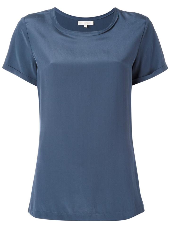 The Mercer N.y. Plain T-shirt, Women's, Size: 36, Blue, Silk