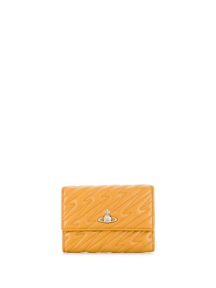 Vivienne Westwood Coventry Quilted Wallet - Yellow