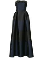 Sachin & Babi Long Strapless Gown - Black