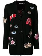 Alice+olivia Multi-patch Cardigan - Black
