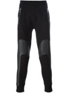 Neil Barrett Biker Style Track Pants, Men's, Size: Medium, Black, Lyocell/cotton/viscose/polyurethane