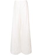 Rubin Singer Sheer Details Palazzo Pants - White