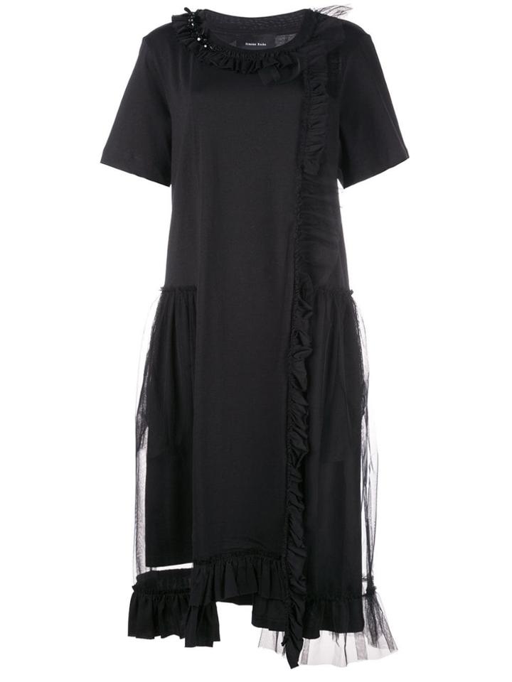 Simone Rocha Embellished T-shirt Dress - Black