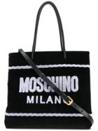 Moschino Logo Shopper Bag - Black