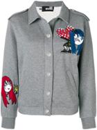 Love Moschino Embroidered Fitted Jacket - Grey