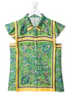 Philosophy Di Lorenzo Serafini Kids Paisley Print Shirt - Green