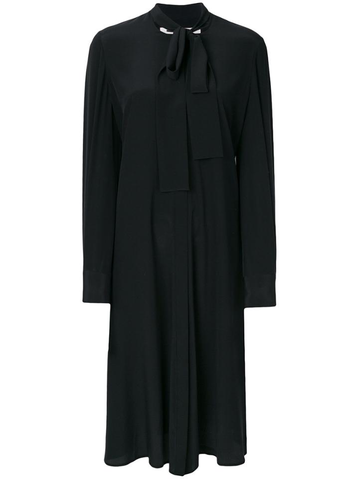 Mcq Alexander Mcqueen Pussy-bow Dress - Black