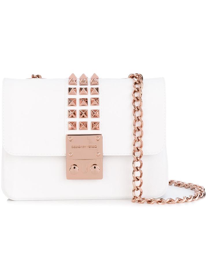 Designinverso - Studded Cross Body Bag - Women - Polyurethane/metal - One Size, White, Polyurethane/metal