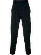 Neil Barrett Gathered Ankle Track Pants, Men's, Size: Large, Black, Cotton/lyocell/spandex/elastane