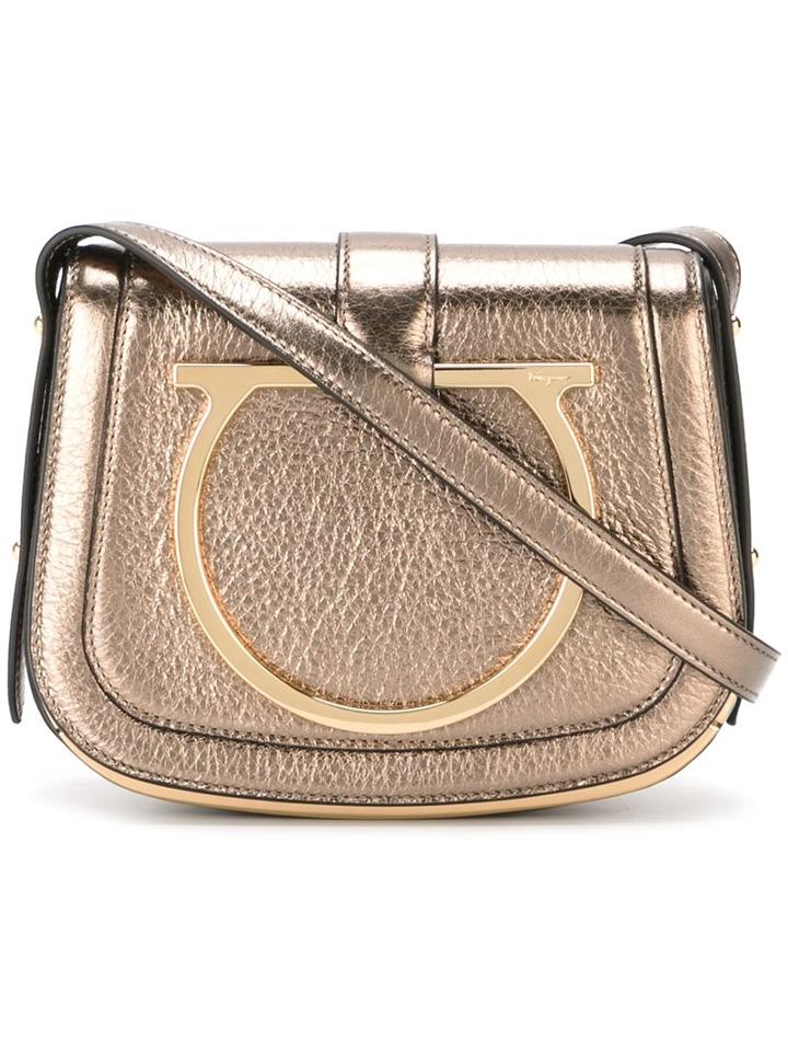 Salvatore Ferragamo 'sabine' Crossbody Bag, Women's, Grey