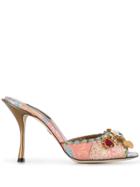 Dolce & Gabbana Embellished Sandals - Pink