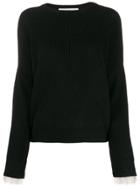Philosophy Di Lorenzo Serafini Long-sleeve Knitted Sweater - Black