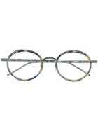 Thom Browne Eyewear Tortoise Border Glasses - Blue