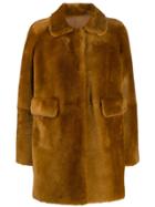 Desa 1972 Double-faced Fur Coat - Brown
