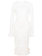 Alexis Sivan Crochet Midi Dress - White