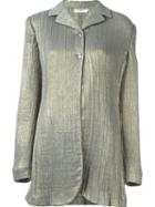 Romeo Gigli Vintage Metallic Jacket, Women's, Size: 44, Nude/neutrals