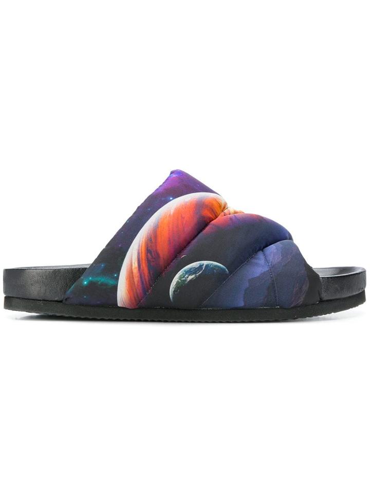 Nicholas Kirkwood Puffer Pool Slides - Purple