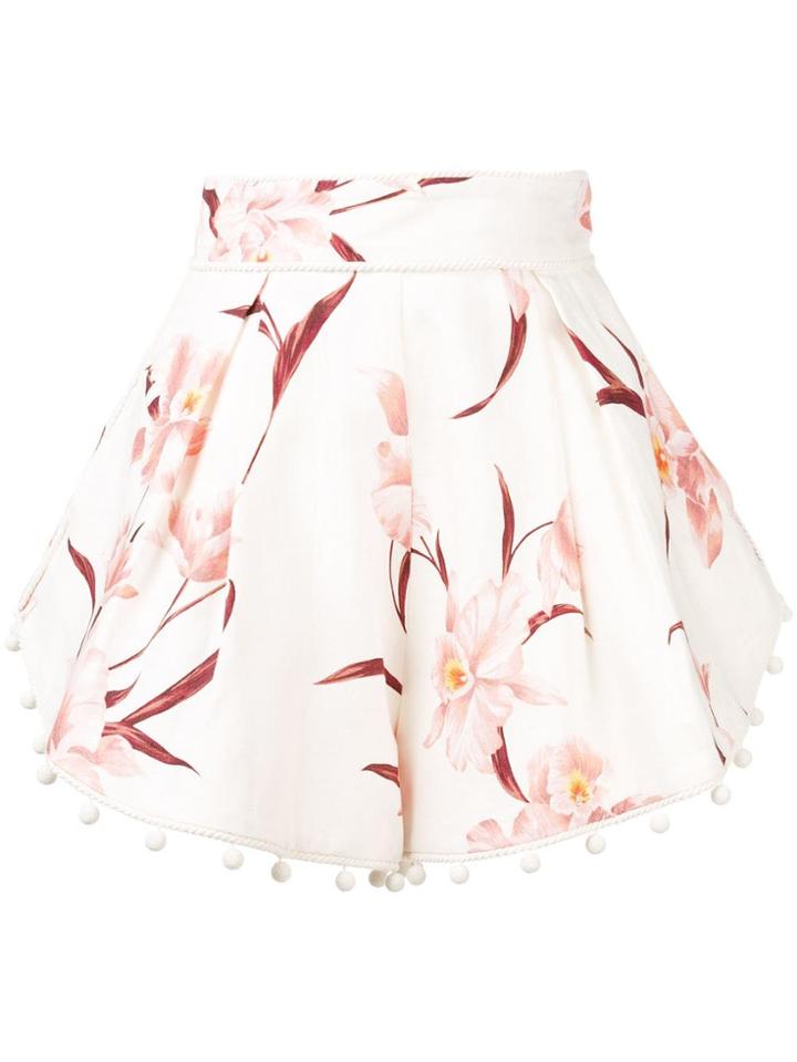 Zimmermann Floral Print Shorts - Pink