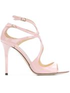 Jimmy Choo Langpat Sandals - Pink & Purple