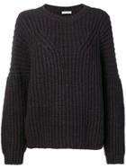 Ulla Johnson Ribbed Knit Sweater - Pink & Purple