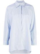 Ganni Concealed Front Shirt - Blue