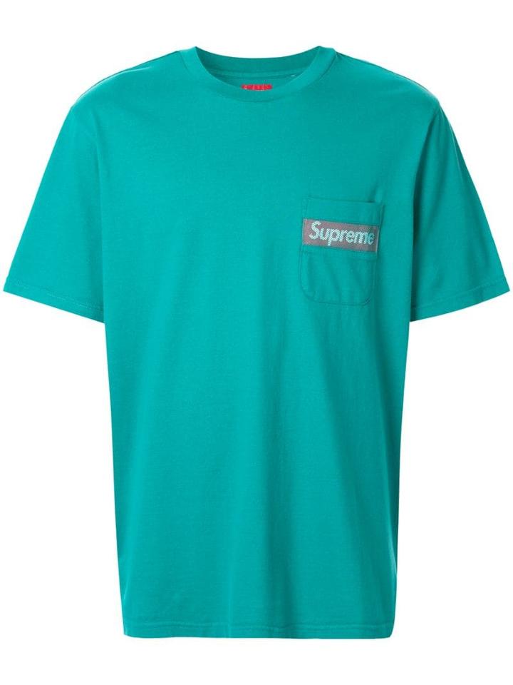 Supreme Mesh Stripe Pocket T-shirt - Green