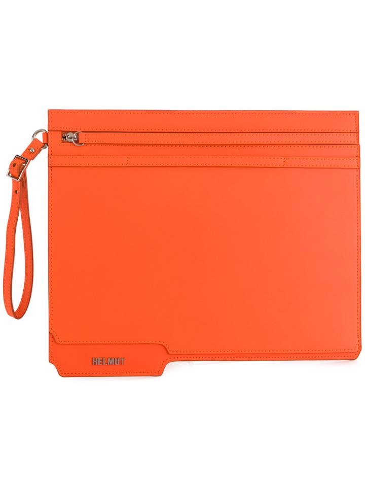 Helmut Lang Clutch Bag - Yellow & Orange