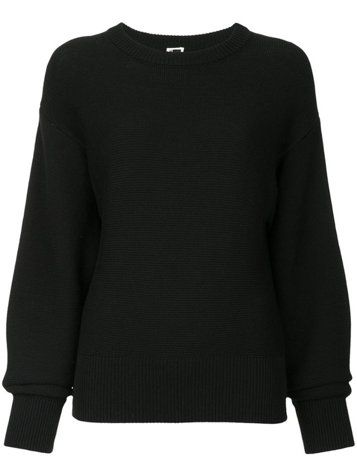 H Beauty & Youth Dropped Shoulder Knitted Jumper - Black