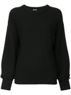H Beauty & Youth Dropped Shoulder Knitted Jumper - Black
