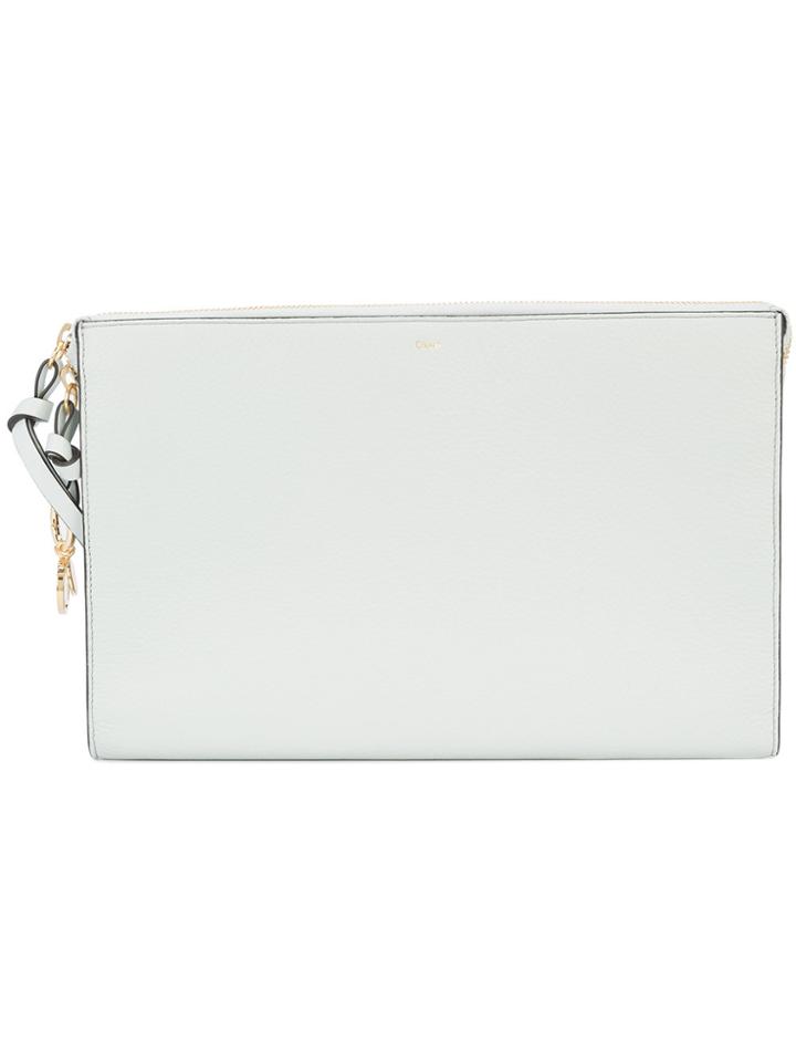 Chloé Alphabet Pouch - Grey