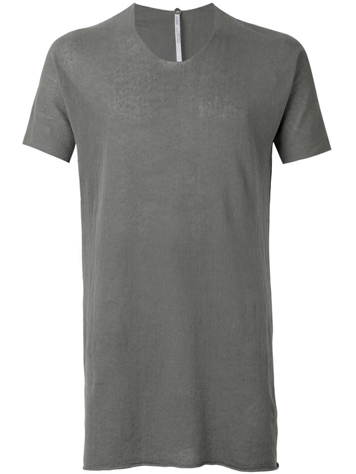 Label Under Construction Arched Long T-shirt - Grey