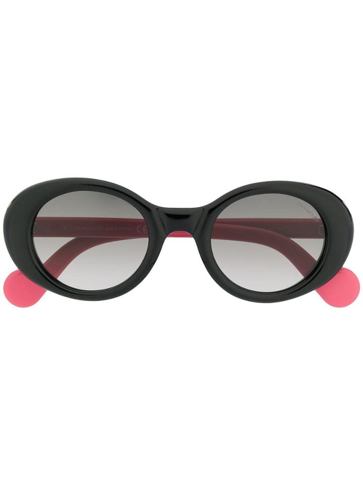 Moncler Eyewear Oval Sunglasses - Black