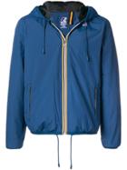 K-way Short Hooded Jacket - Blue