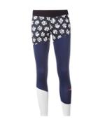 Adidas By Stella Mccartney Run Printed Tights - Blue