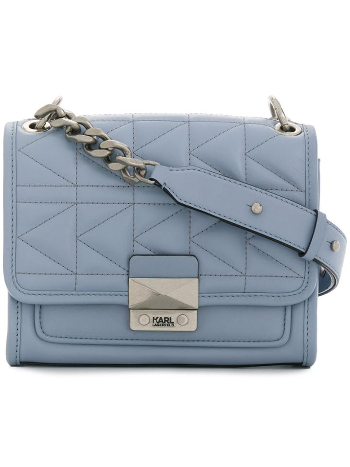 Karl Lagerfeld K/kuilted Handbag - Blue
